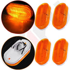 Set of 4 Amber LED Side Marker Lamps for Toy Hauler Horse Trailer