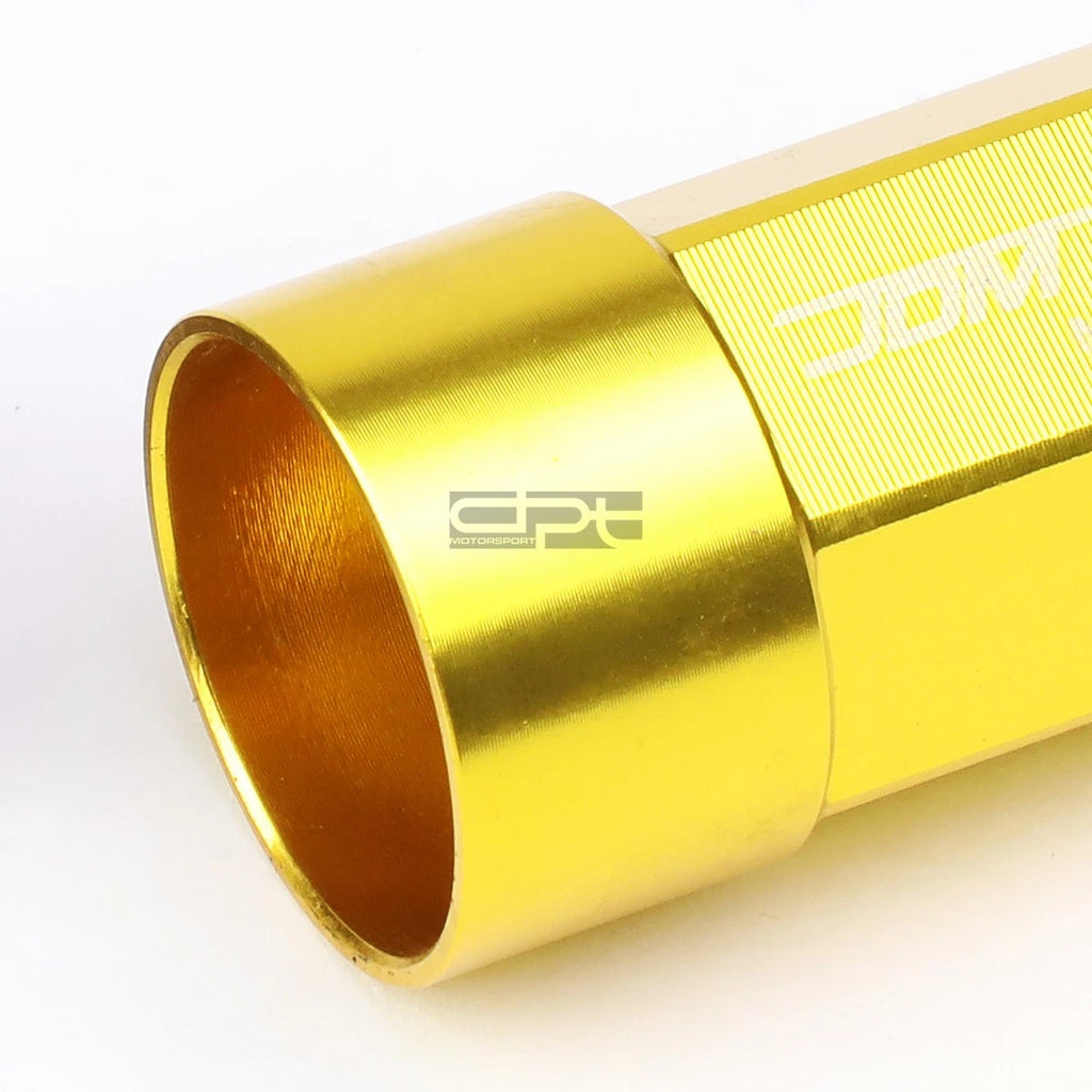 20 PCS M12X1.25 Gold Aluminum Lug Nuts for JDM Vehicles (Universal)
