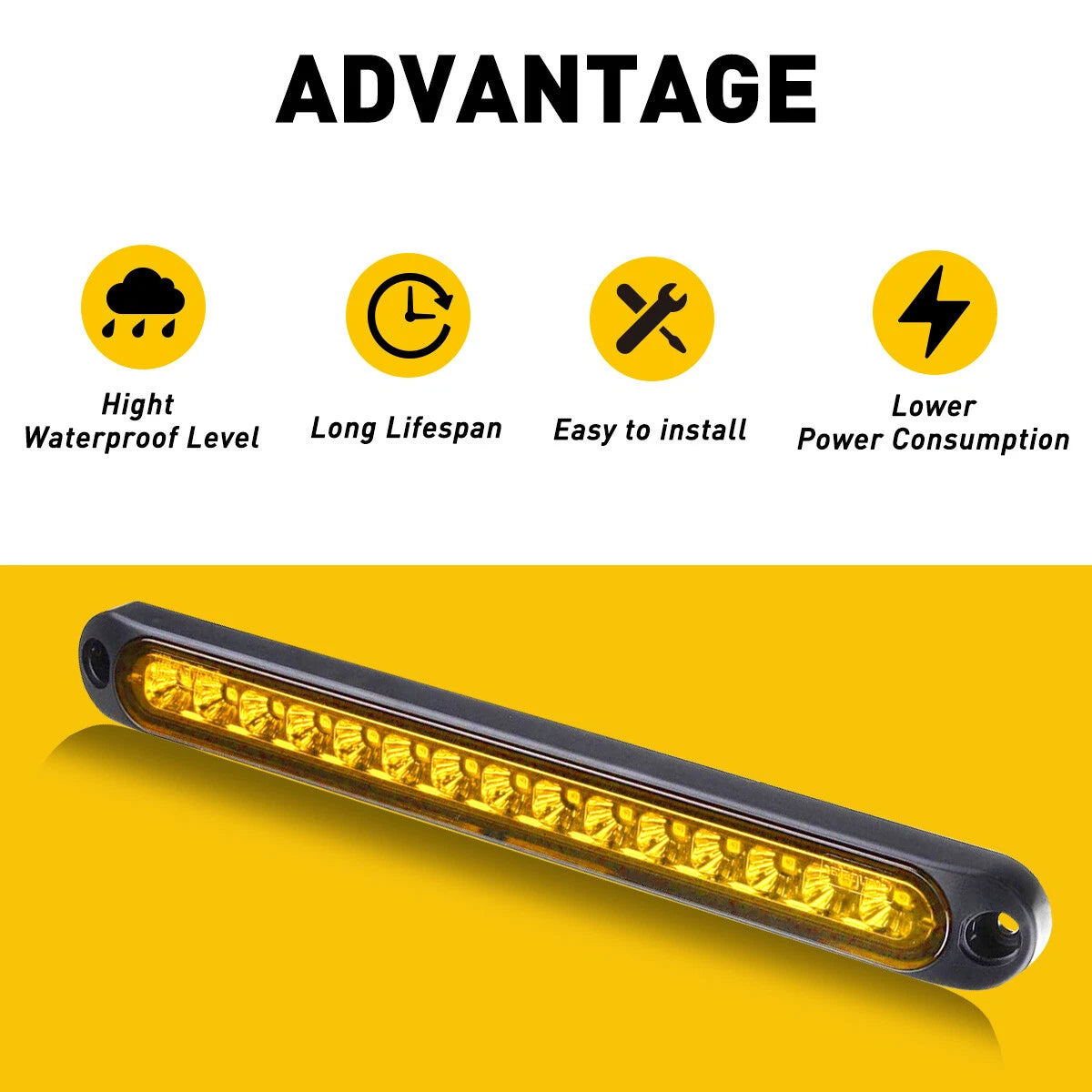 LED Flowing Turn Tail Light Bar for Truck Trailer (Waterproof)