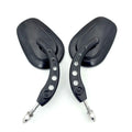 Black Big Side Racing Mirrors for Harley Touring Street Glide Road Glide Electra (2014–2023)