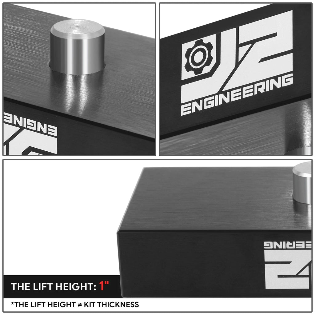 Set of 2 Leaf Spring Leveling Lift Blocks for Dodge Ram 1500 (1994–2002)