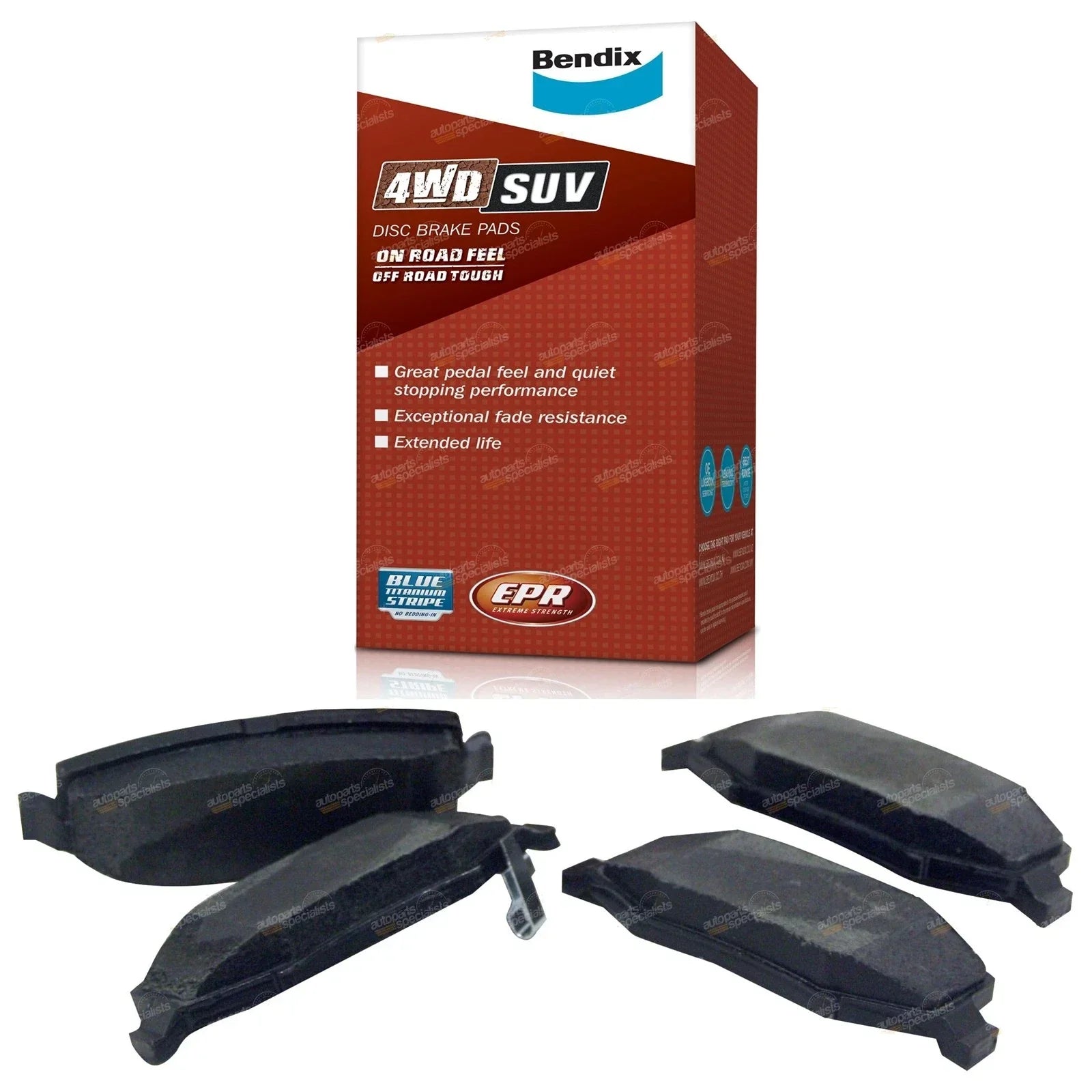 4WD Rear Disc Brake Pad Set 2.8L 3.8L for Jeep Wrangler JK (2007 - 2018)