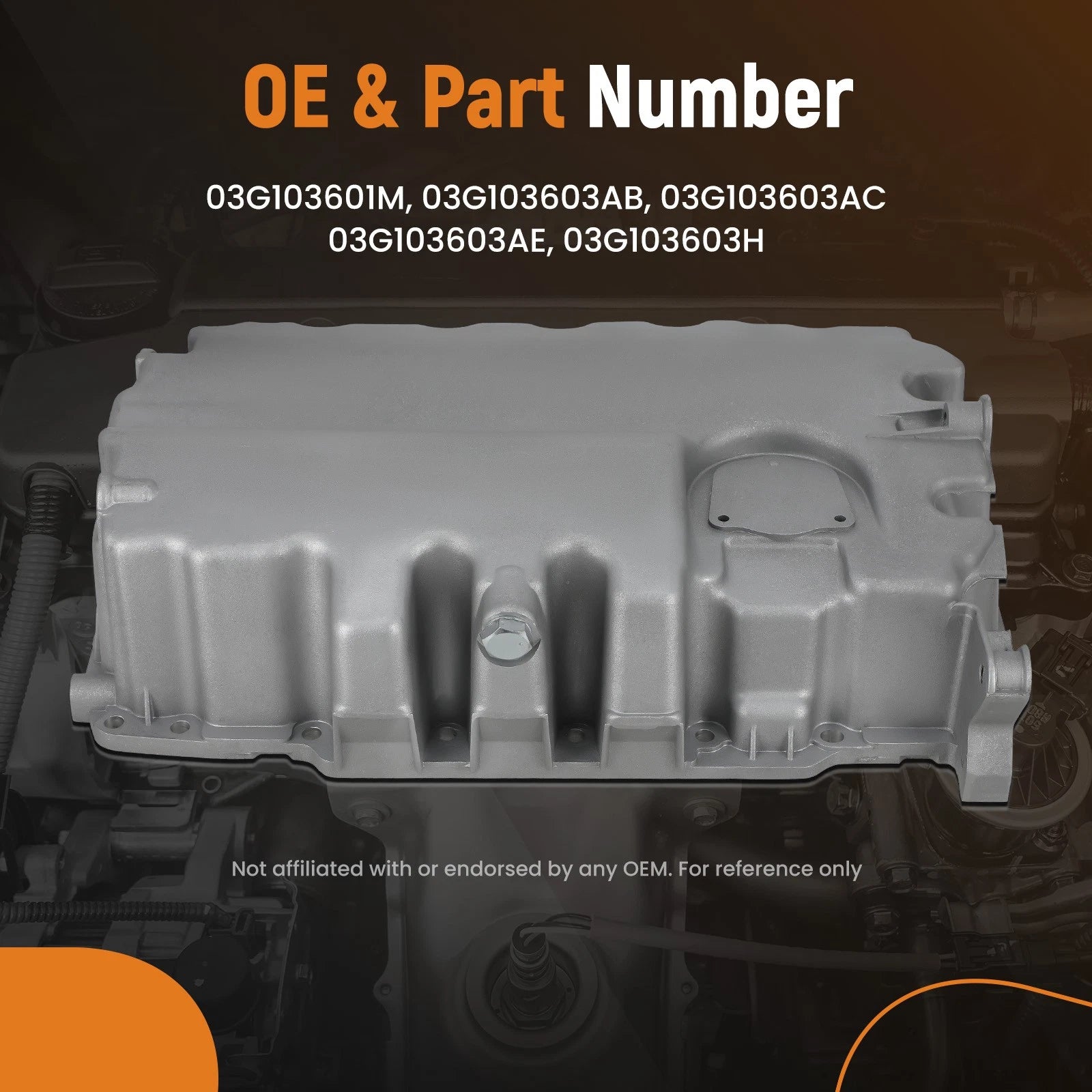 Engine Oil Pan for Volkswagen Jetta Golf 2.0L (2009–2014)