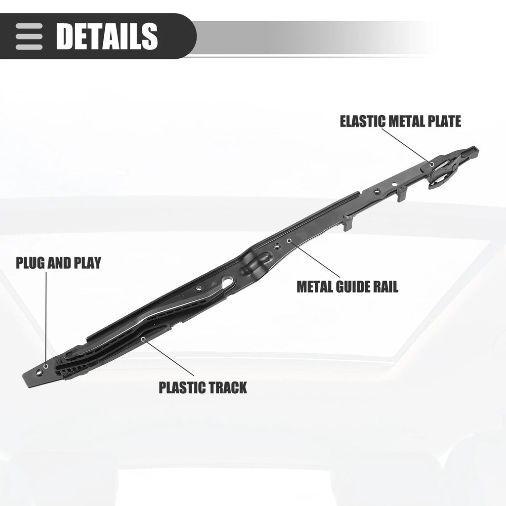 Sunroof Track Guide Rails Assembly Repair Kit for Ford F150 F250 (2015–2023) FL3Z1651071A