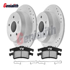 Set of 4 Rear Brake Rotors & Ceramic Brake Pads for Jeep Grand Cherokee (1999–2004)
