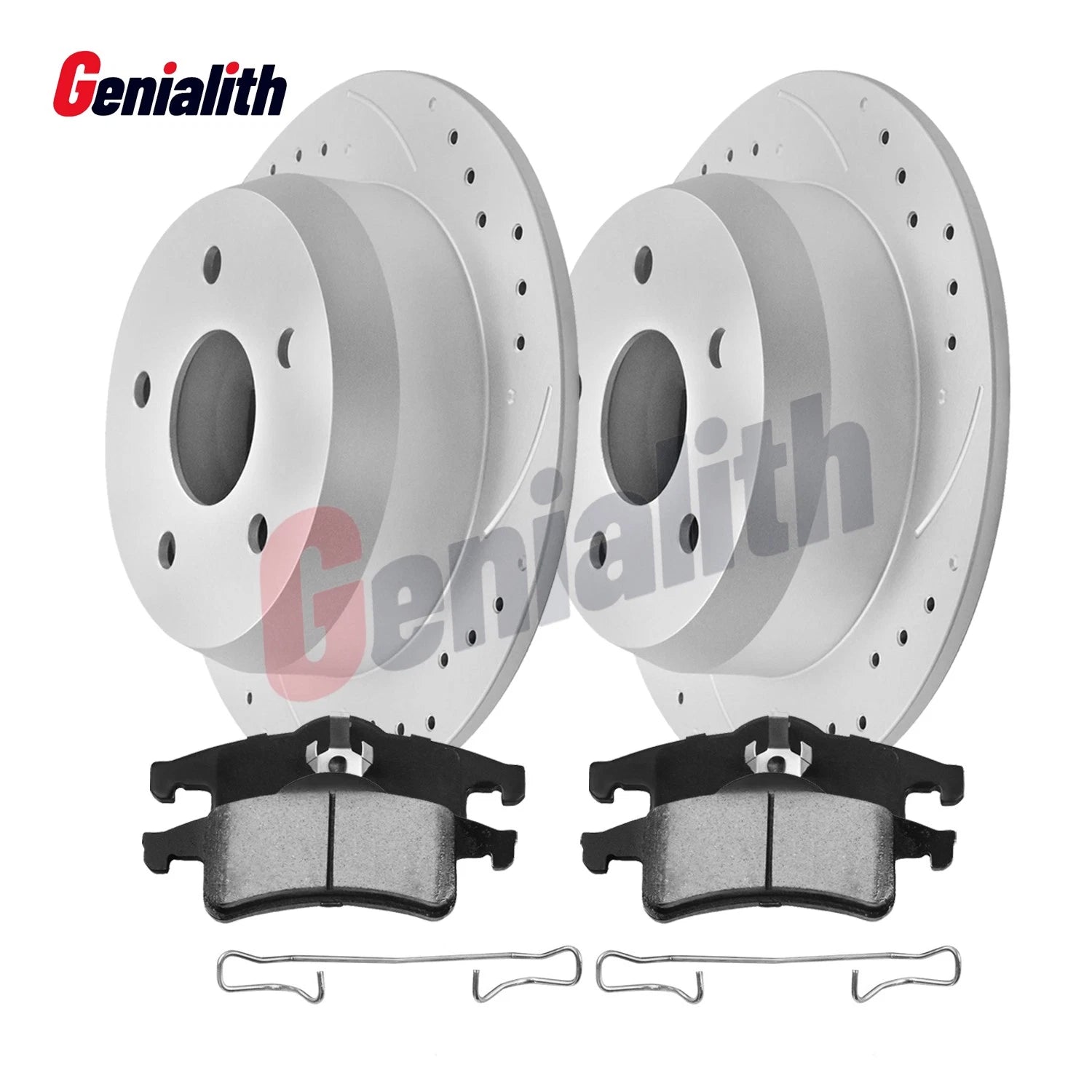 Set of 4 Rear Brake Rotors & Ceramic Brake Pads for Jeep Grand Cherokee (1999–2004)