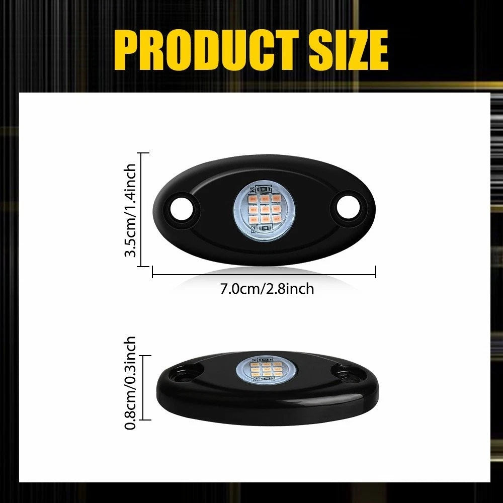 Purple LED Rock Lights for Jeep (2010–2023)