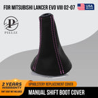 Manual Shift Boot Cover for Mitsubishi Lancer (2002–2007) Pink Stitch