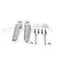 Silver Rear Foot Pegs for Kawasaki ZX-6R ZX-10R ZX-9R Z1000 (2000–2023)