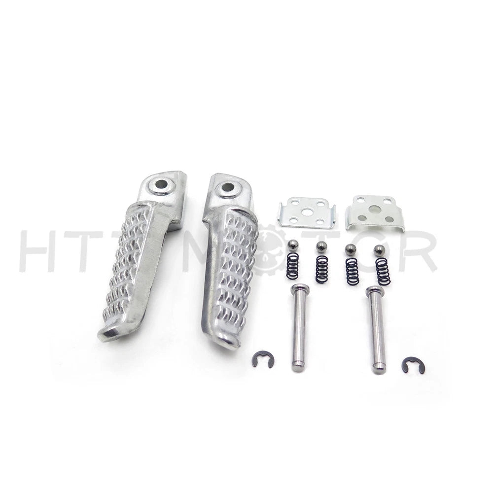 Silver Rear Foot Pegs for Kawasaki ZX-6R ZX-10R ZX-9R Z1000 (2000–2023)