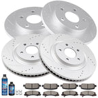 Brake Pads and Rotors Set for Chevrolet Impala (2012–2013) Drilled