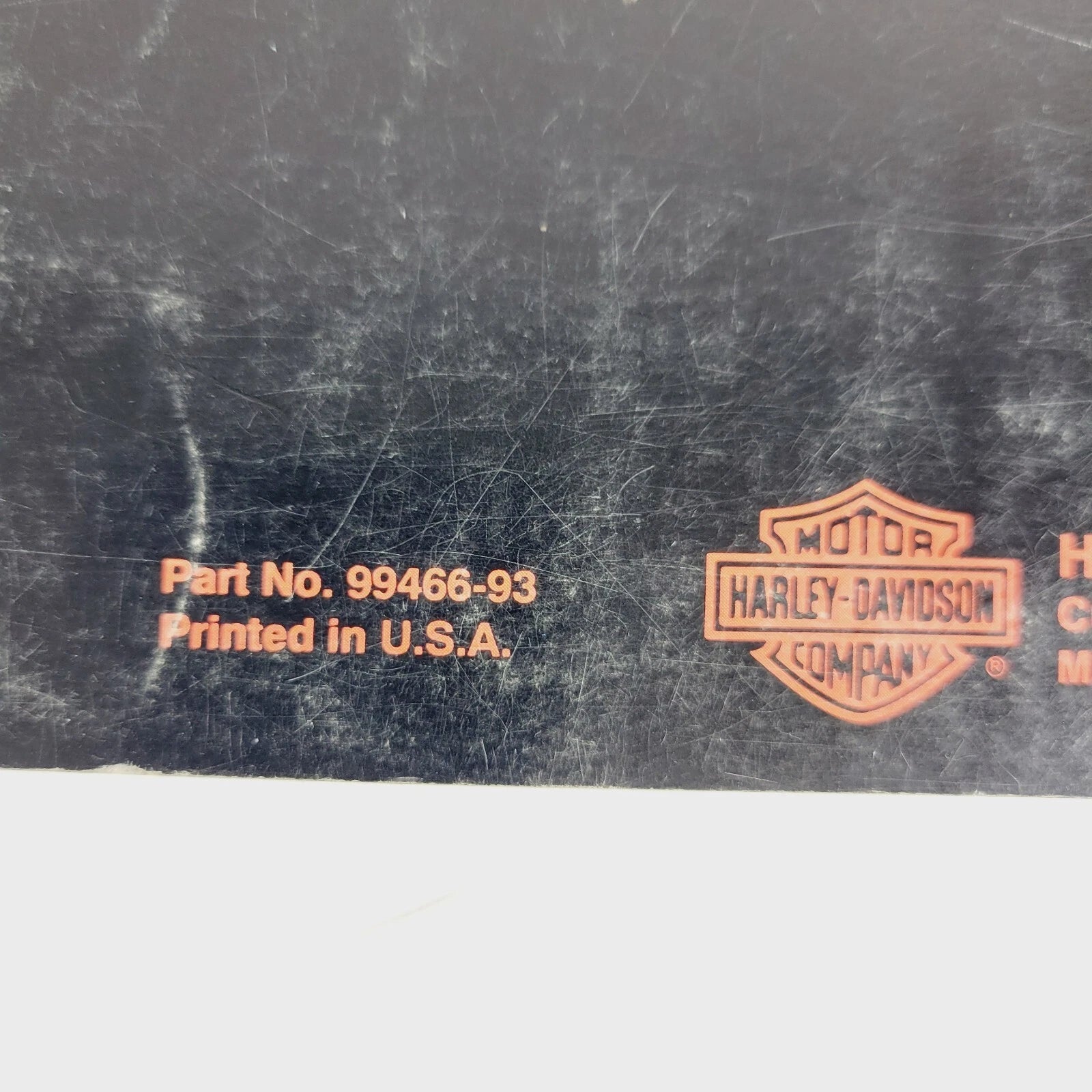 Owners Manual for Harley-Davidson 1993 Models (99466-93)