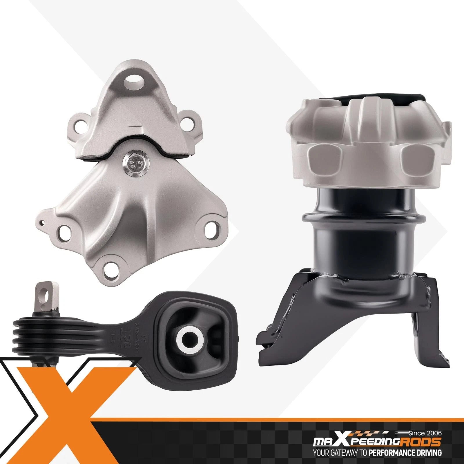 3Pcs Engine Motor & Trans Mount Set for Honda Civic 1.8L (2012–2013) 9885