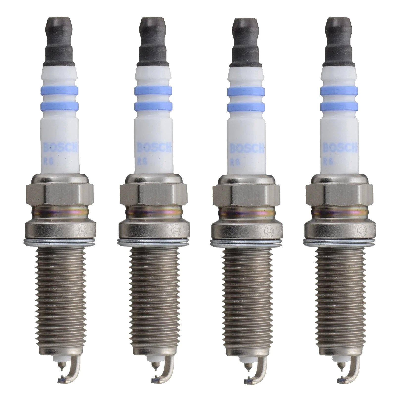 Set of 4 Bosch Double Iridium Spark Plugs for Mazda 3, Nissan Juke (L4)
