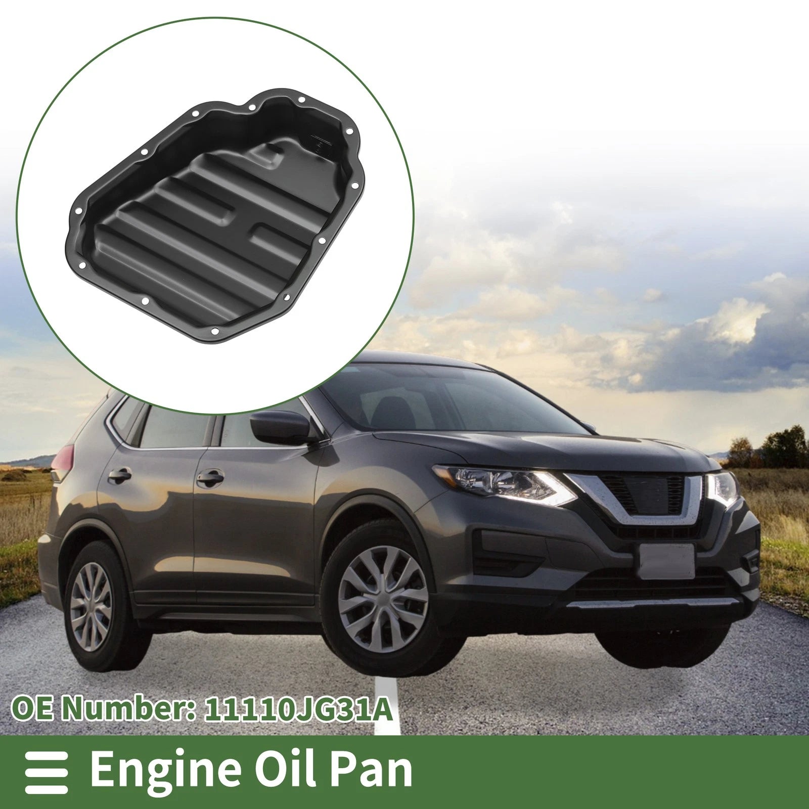 Engine Oil Pan for Nissan Rogue (2014–2020) No.11110JG31A