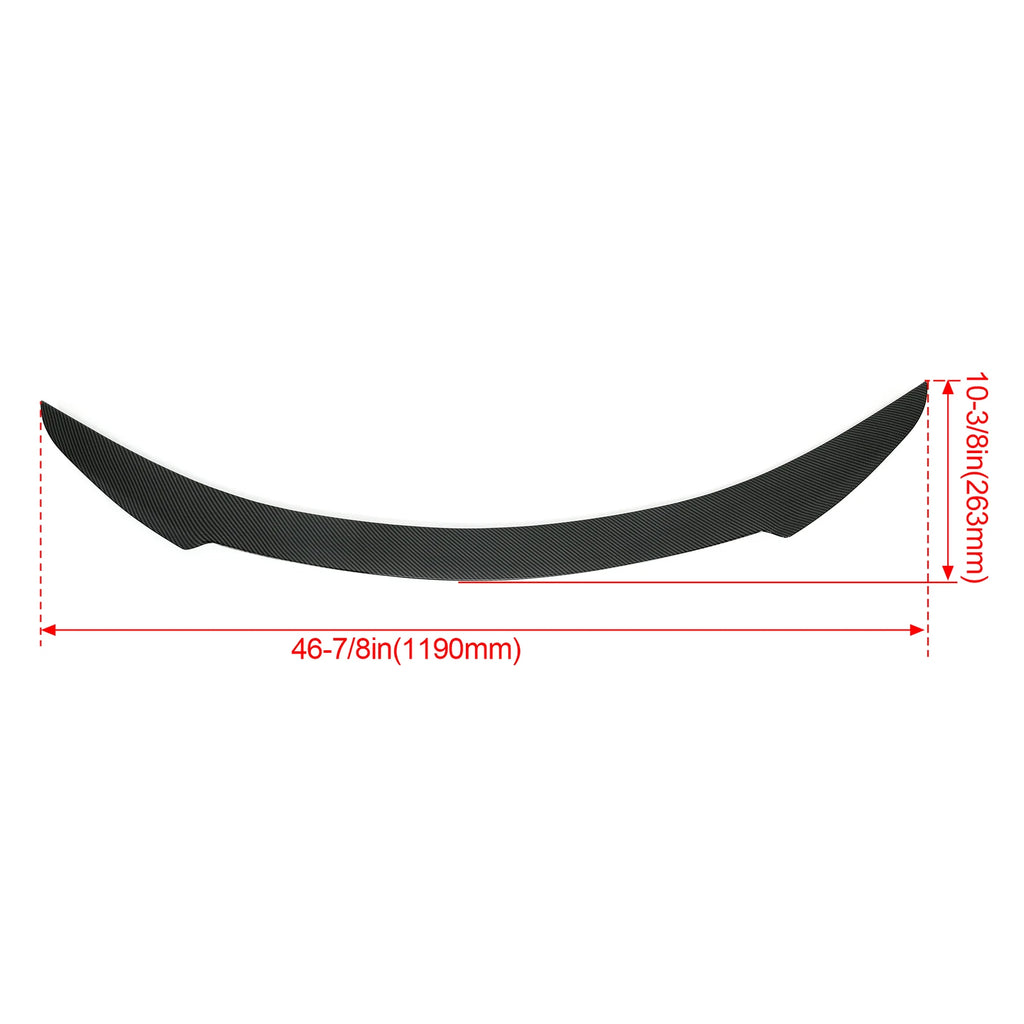 Rear Trunk Spoiler Wing for Tesla Model S (2012–2021) Carbon Fiber