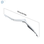 Set of 2 Chrome Front Bumper Grille Trims for Mazda 3 (2019-2023)