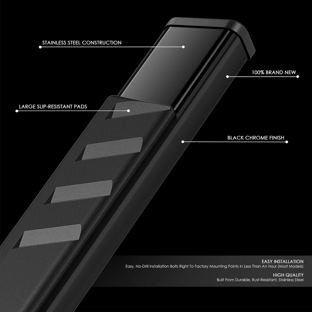 5" Running Boards Side Step Nerf Bar for Sierra Silverado 1500 (2007–2019)