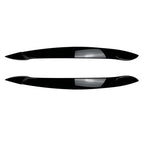 Gloss Black Headlight Eye Lid Eyebrow Trim Cover for BMW X5 E70 (2008–2013)