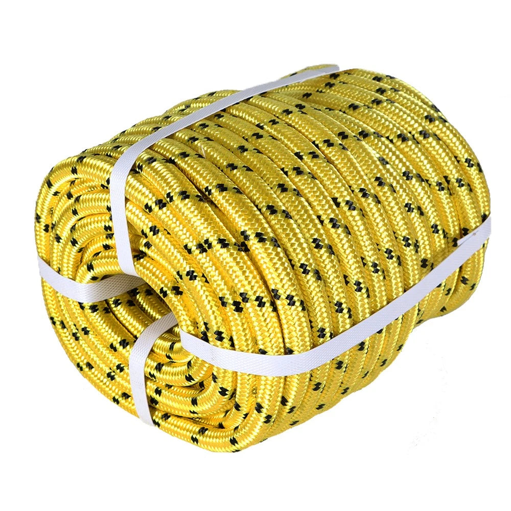 Heavy Duty Double Braid Polyester Rope for Various Applications (1/2"x150")
