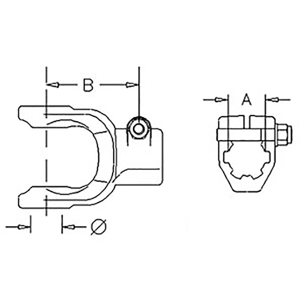 AW28317 Rotary Cutter Implement Yoke for John Deere HX14 (2018)