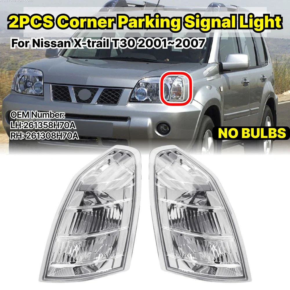 Clear Front Corner Light Parking Signal Lamp for Nissan X-trail (2001–2007)