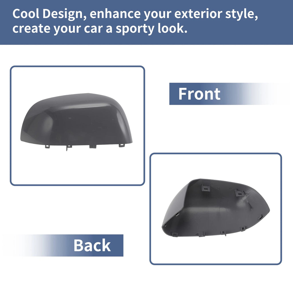 Right Driver Side Mirror Cover Cap for Dacia Lodgy (2012–2020) Gloss Gray