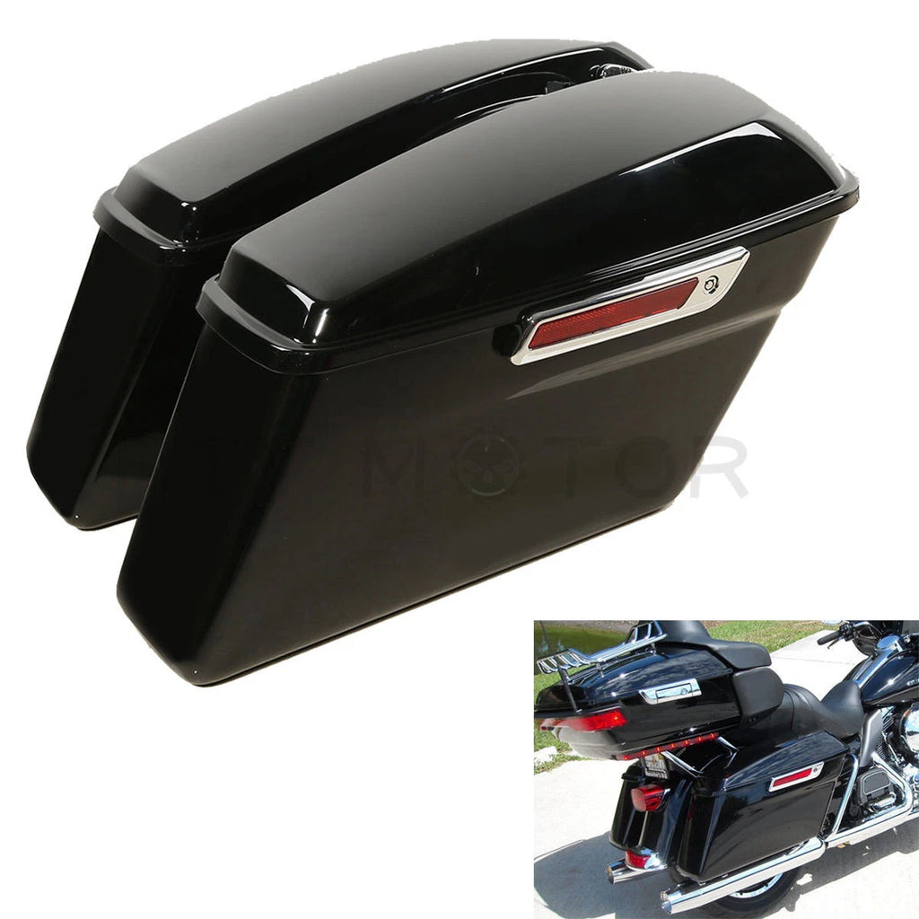 Hard Saddle Bags Trunk with Latch Keys for Harley Touring Models (2014–2024)