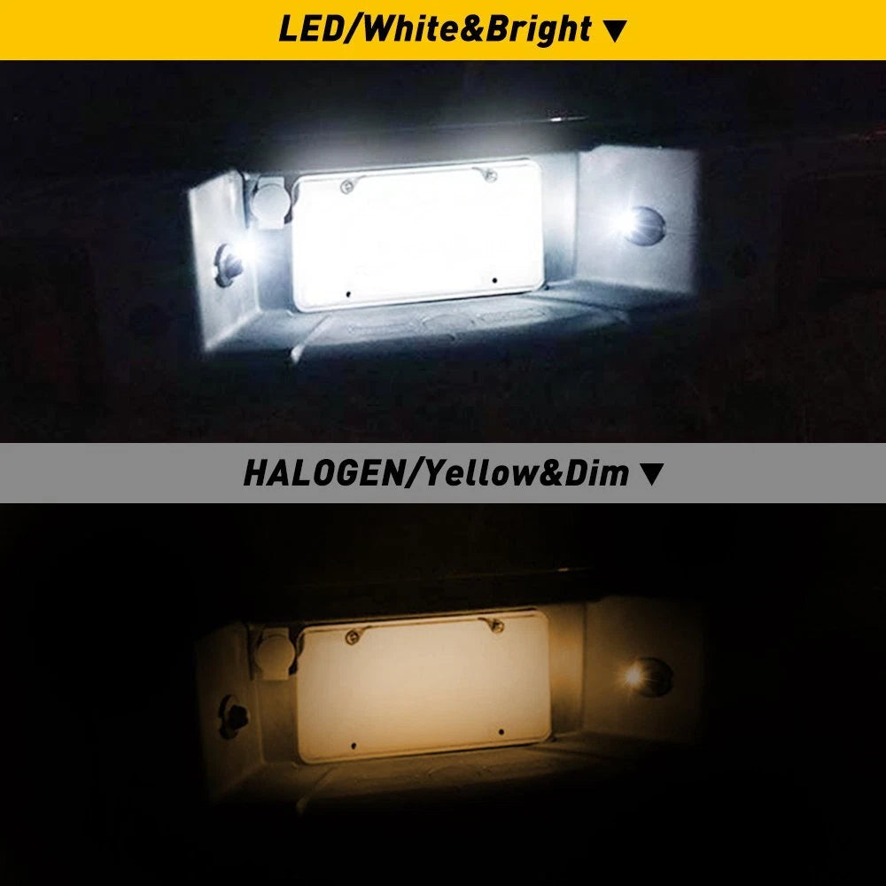 2X LED License Plate Lights for Ford F-150 F250 F350 (1990–2014)