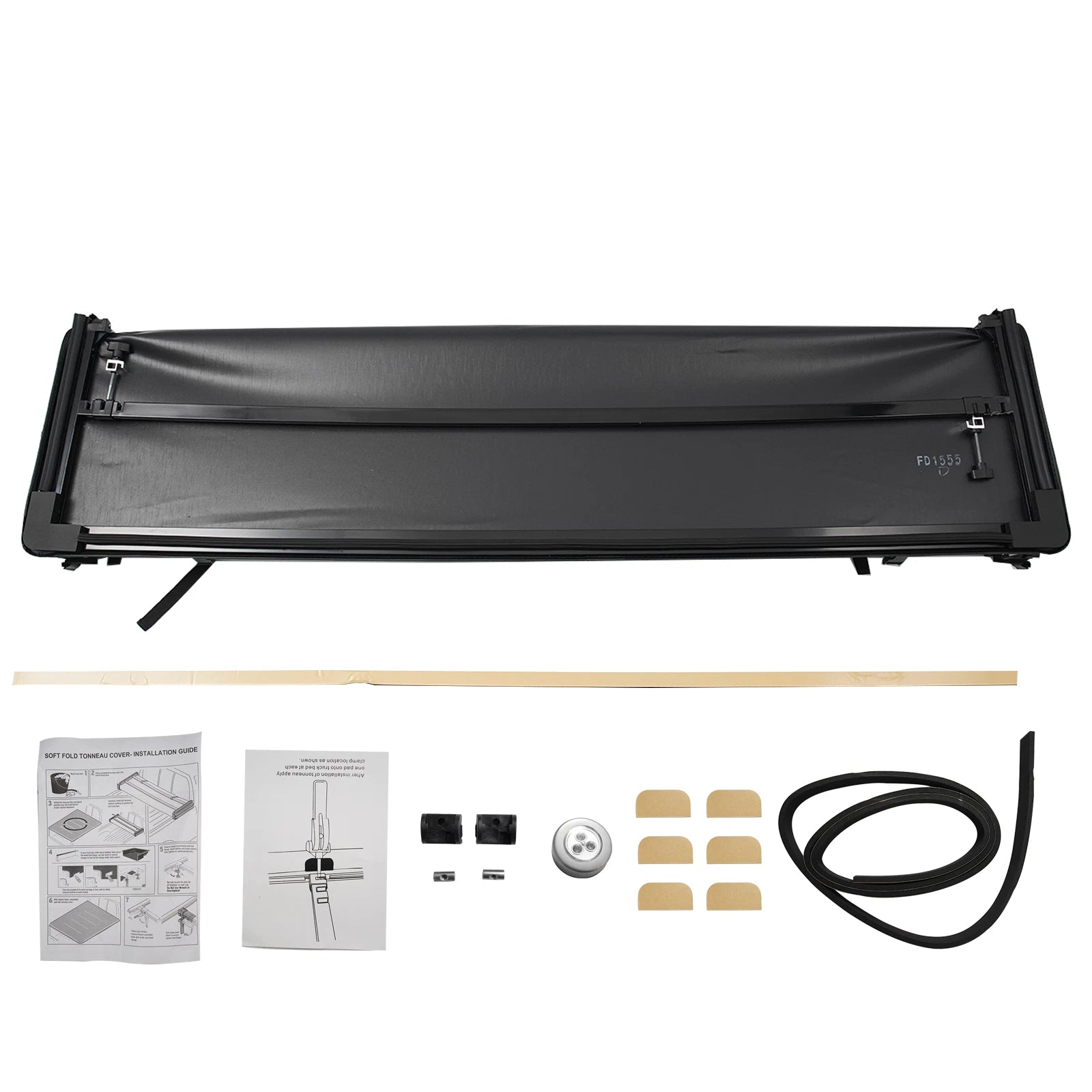Soft 4-Fold Tonneau Cover for Ford F150 (2015–2025) Extra Short Bed 5'5"