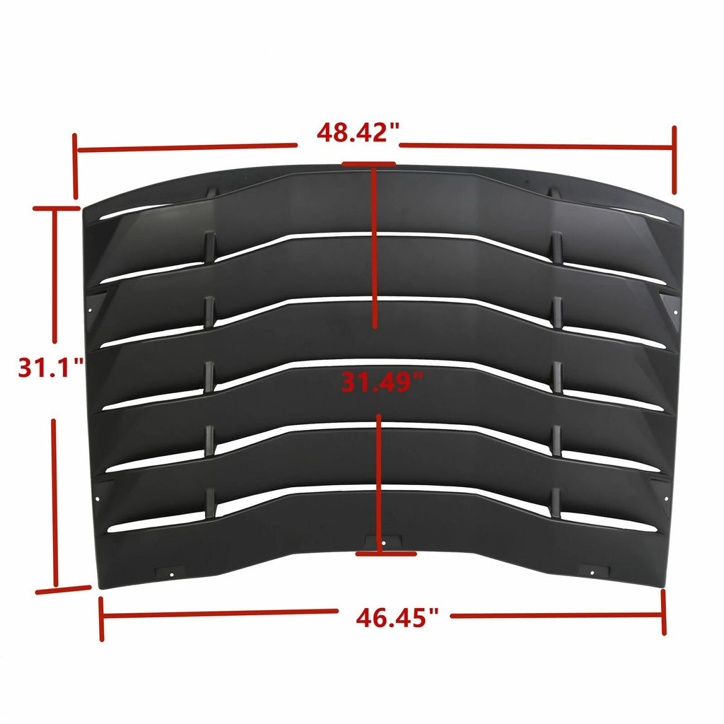 Rear Window Louver Cover Sun Shade for Dodge Charger (2011–2023)