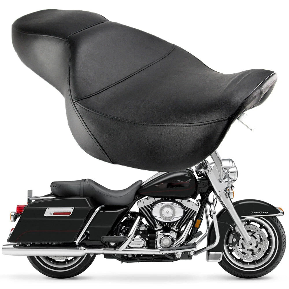 2X Driver Passenger Cushion Seat for Harley Road King, Street Glide (1997–2007)