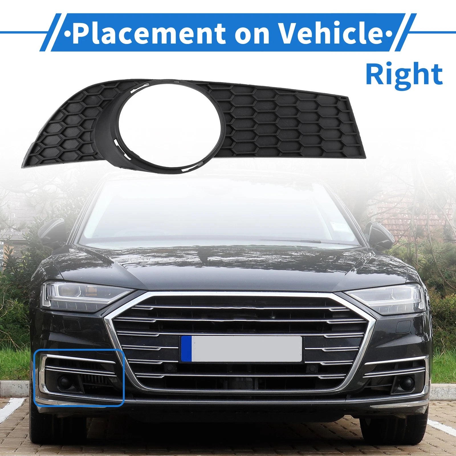 1 Pc Fog Light Grill for Chevrolet Aveo (2009–2011) No. 96808146