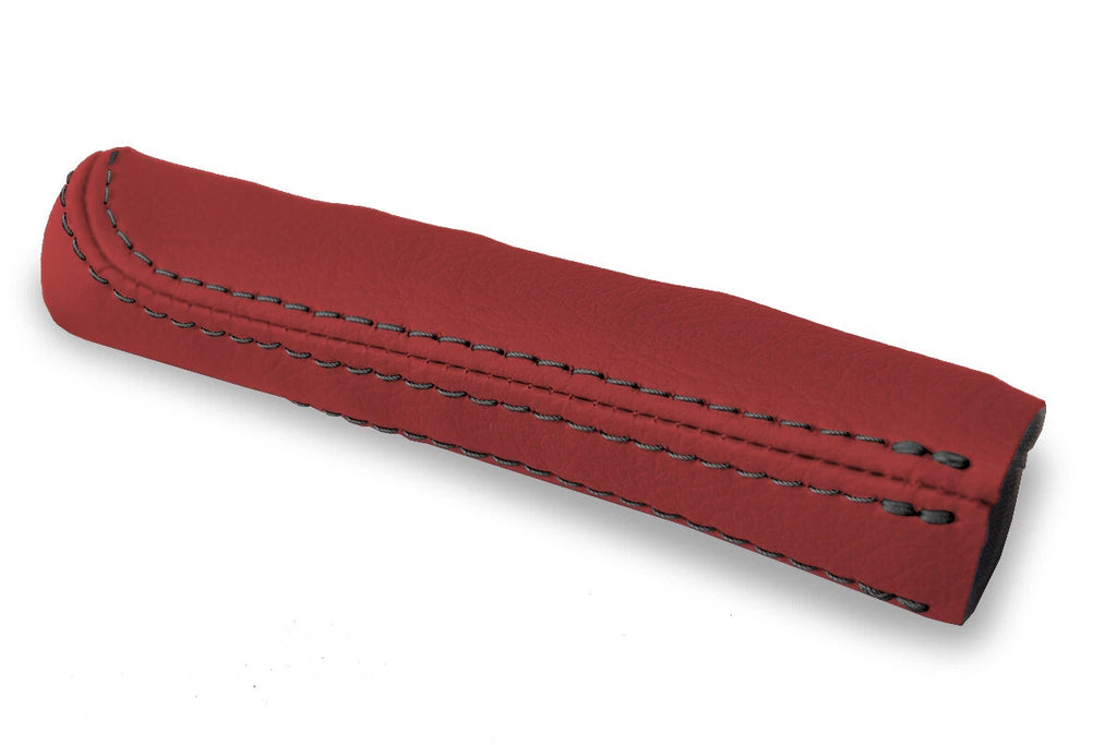 E Brake Boot Cover for BMW E30 (1984–1991) Leather Red Black Stitch