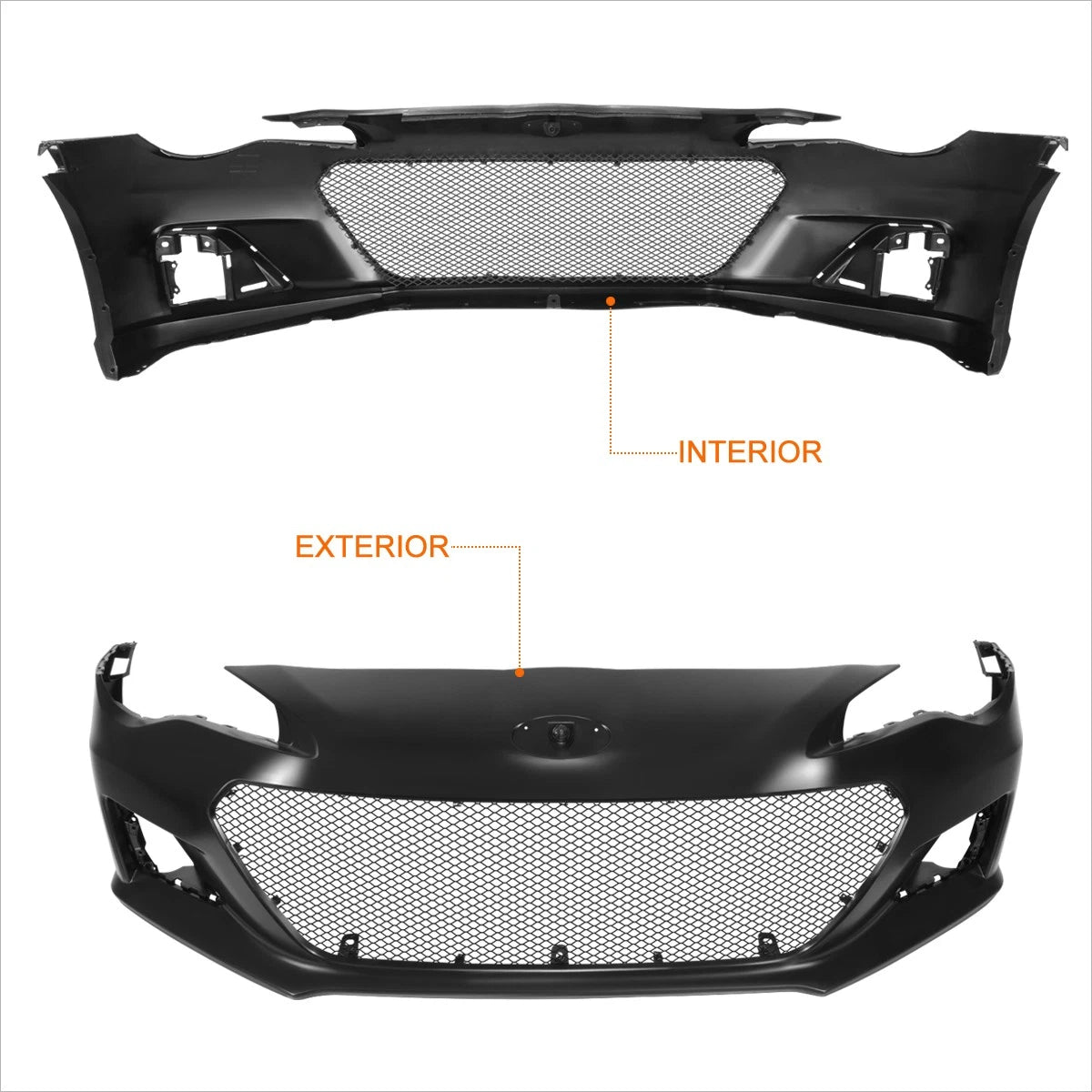 Diamond Meshed Front Bumper for Scion FR-S/Subaru BRZ (2013–2016)