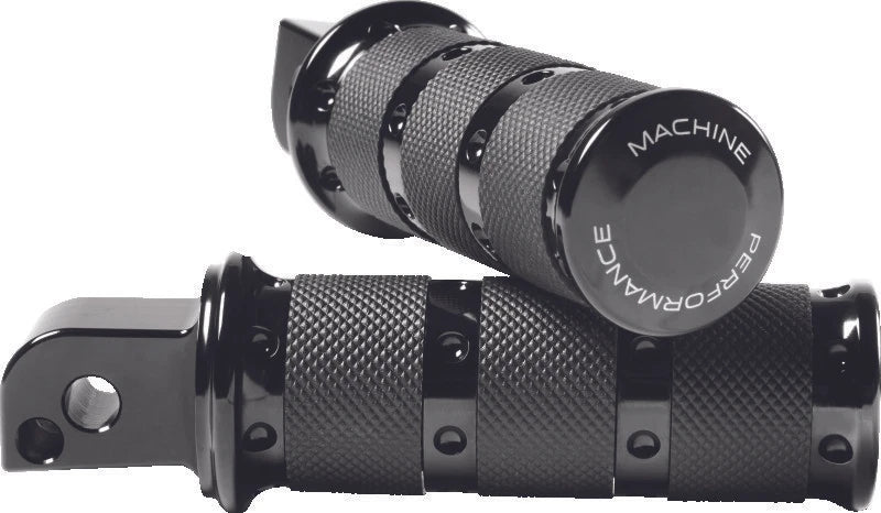 Performance Machine Footpegs for XLS Passenger (Black Ano)