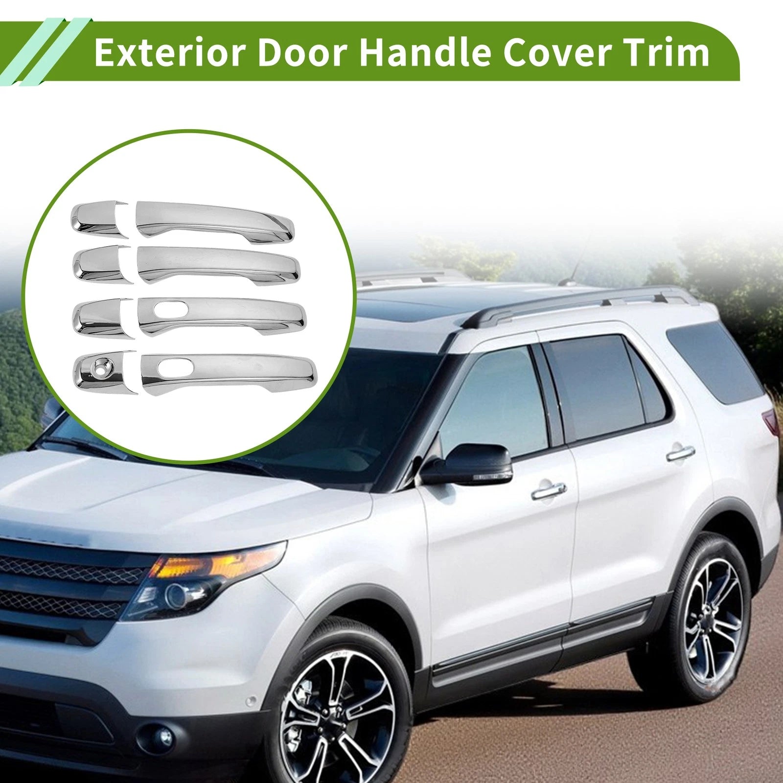 Set of 1 Exterior Door Handle Cover Trim for Ford Explorer (2011–2019)