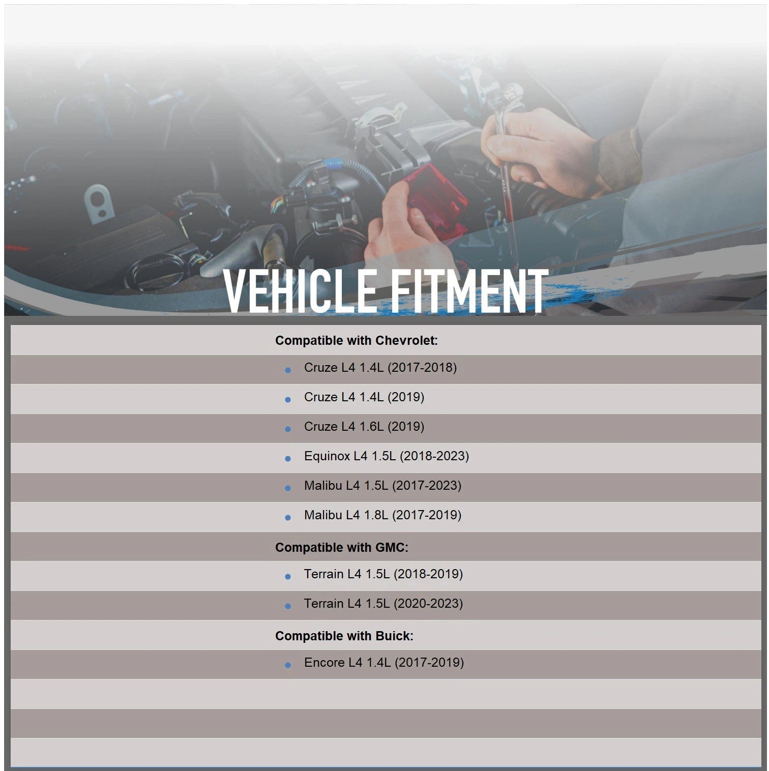 Starter for Chevrolet Malibu (2017-2023)
