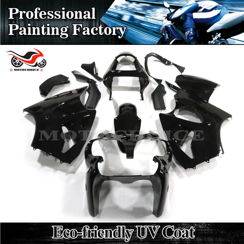 Gloss Black ABS Fairing Kit for Kawasaki Ninja ZX-6R (2000–2002), ZZR600 (2005–2008)