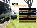 Aluminum Rear Trailer Hitch Step for Receiver 2" Tube