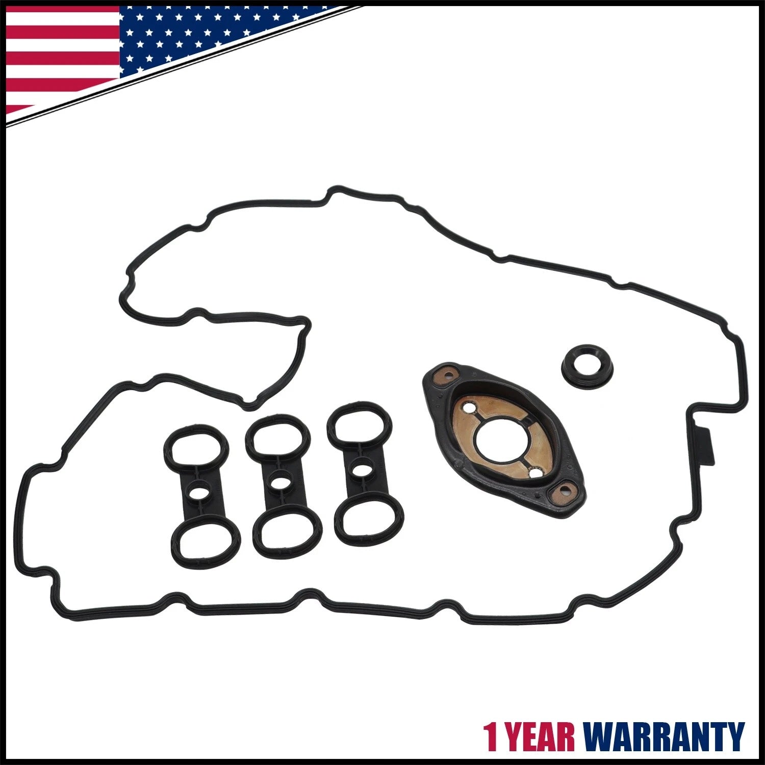 Valve Cover Gasket Set for BMW E60 E88 E70 E82 E90 E91 X3 X5 128i 328i 528i Z4