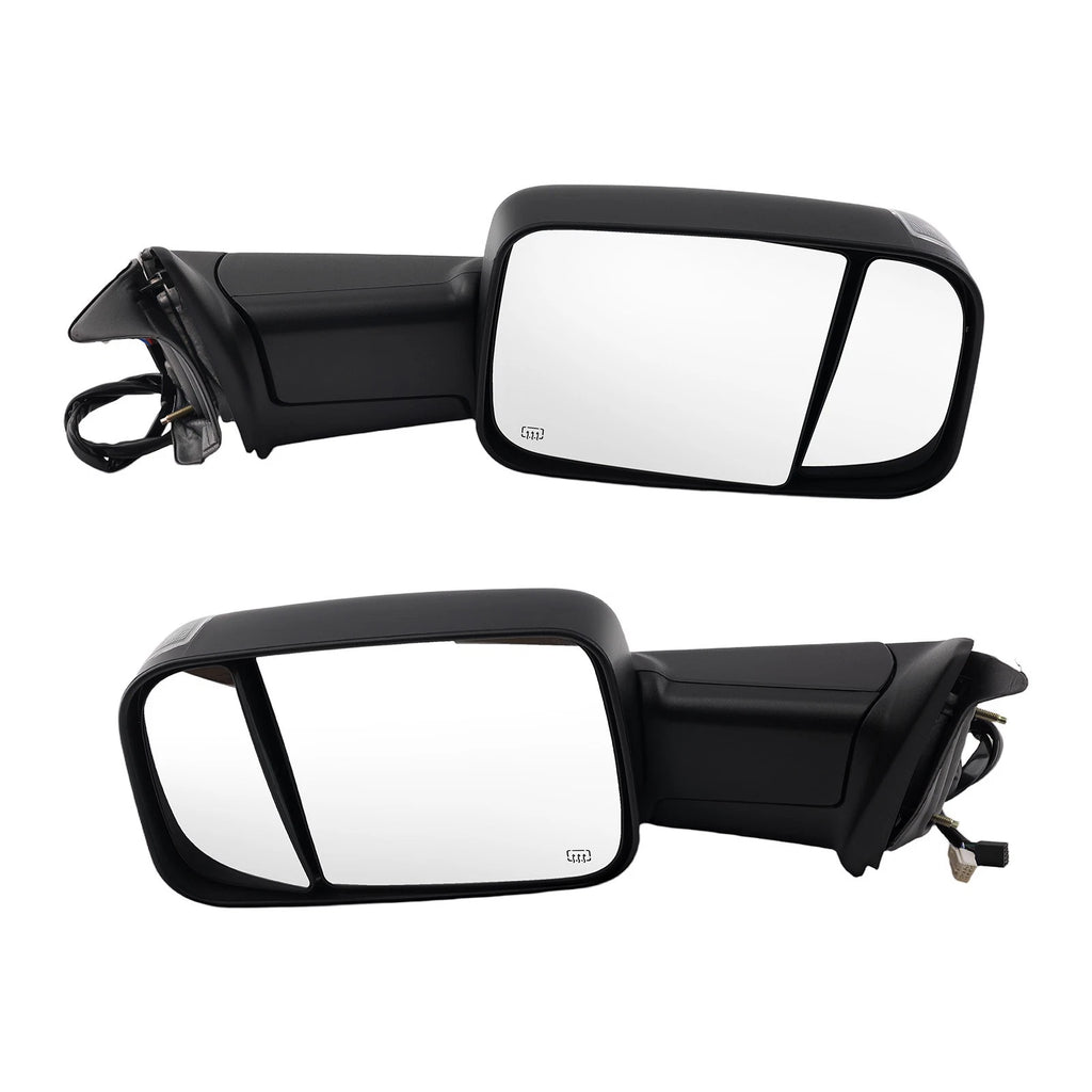 Black Side View Mirror for Dodge Ram 1500 2500 (2009–2018) CH1320303