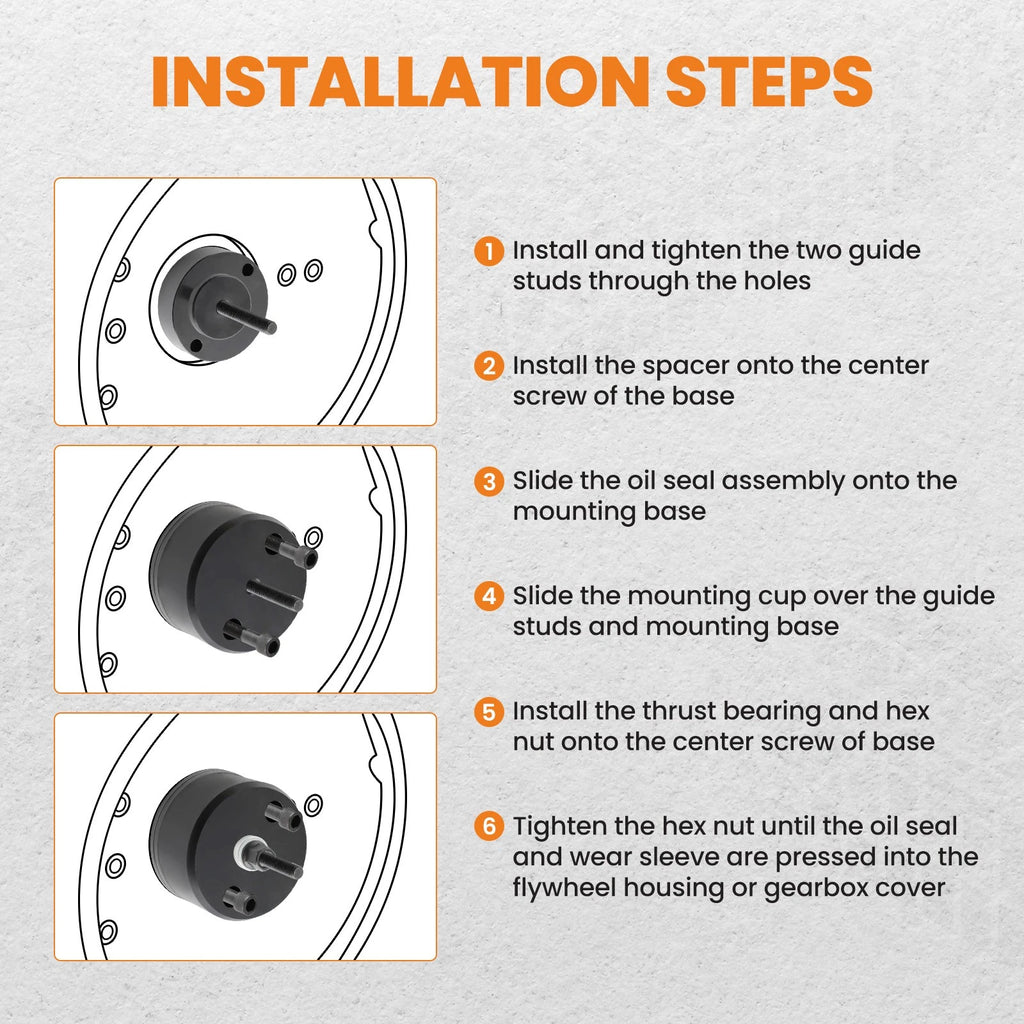 Crank Seal Installer for Detroit Diesel Series 60 12.7L 14L (J-35686-B)
