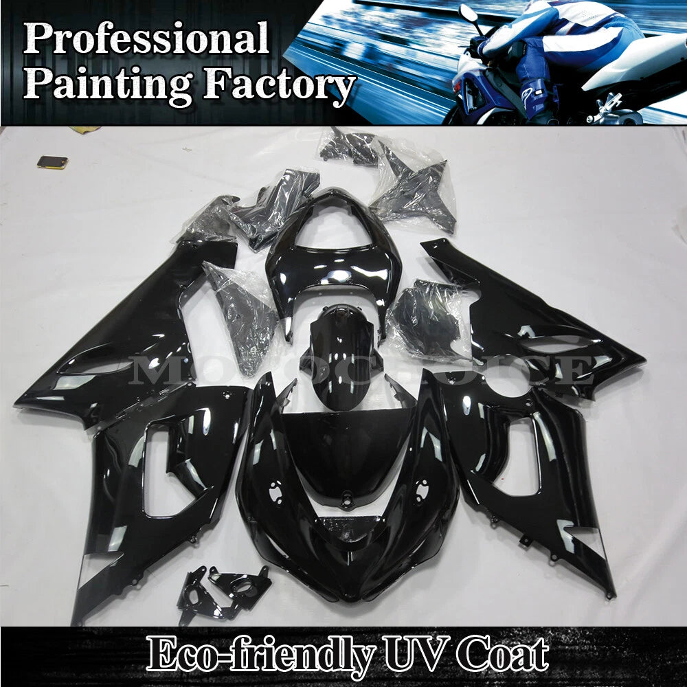 Gloss Black ABS Fairing Kit for Kawasaki Ninja ZX6R (2005–2006)