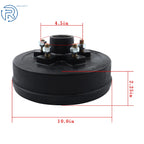 Trailer Drum Kit 5 on 4.5" BC w/ 10"x2-1/4" Electric Brakes for 3500 lbs Axle (LH+RH)