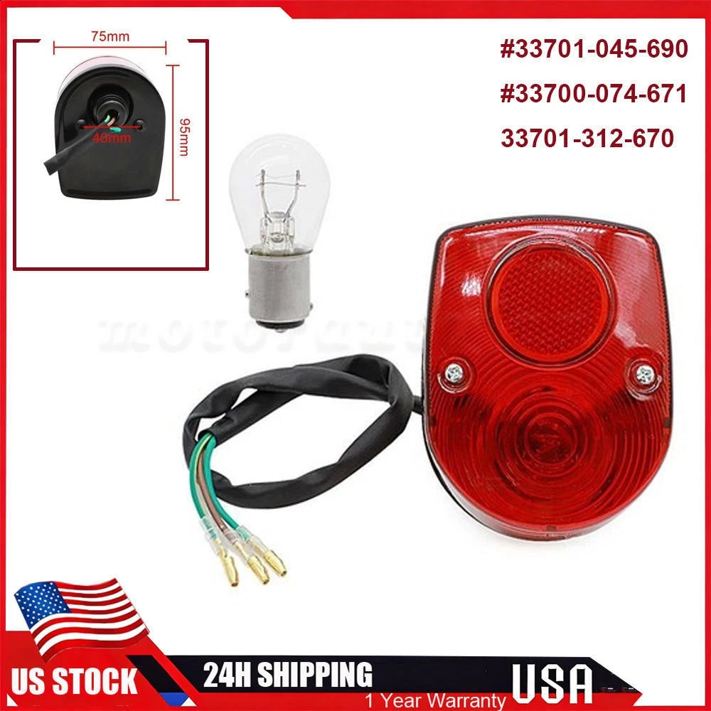 Brake Tail Light for Honda CT70 Z50 SL70 90 100 125 175 350 (6V)