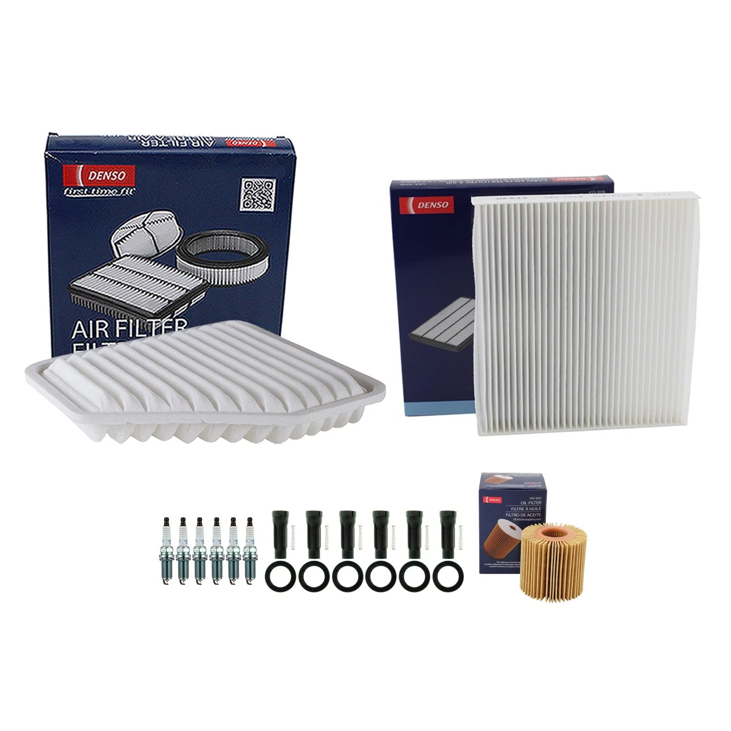 Tune Up Kit with NGK 6 Spark Plugs & Boots for Toyota Avalon Camry RAV4 Venza (2005–2019)