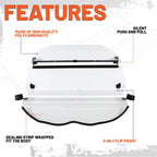2-in-1 Flip Front Clear Windshield for Can-Am Maverick X3 (2017–2025)