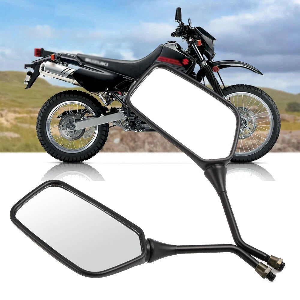 Set of 2 Rearview Side Mirrors for Suzuki DR200 DR350 DRZ400 DR650