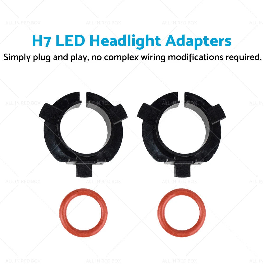 H7 LED Headlight Holder Adapter Clip for Hyundai Nissan KIA Mitsubishi